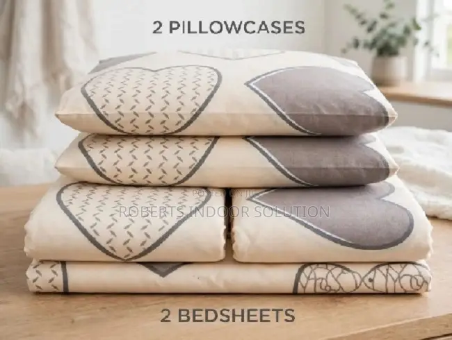Gorgeous Floral Pure Cotton 5x6 Bedsheet Set