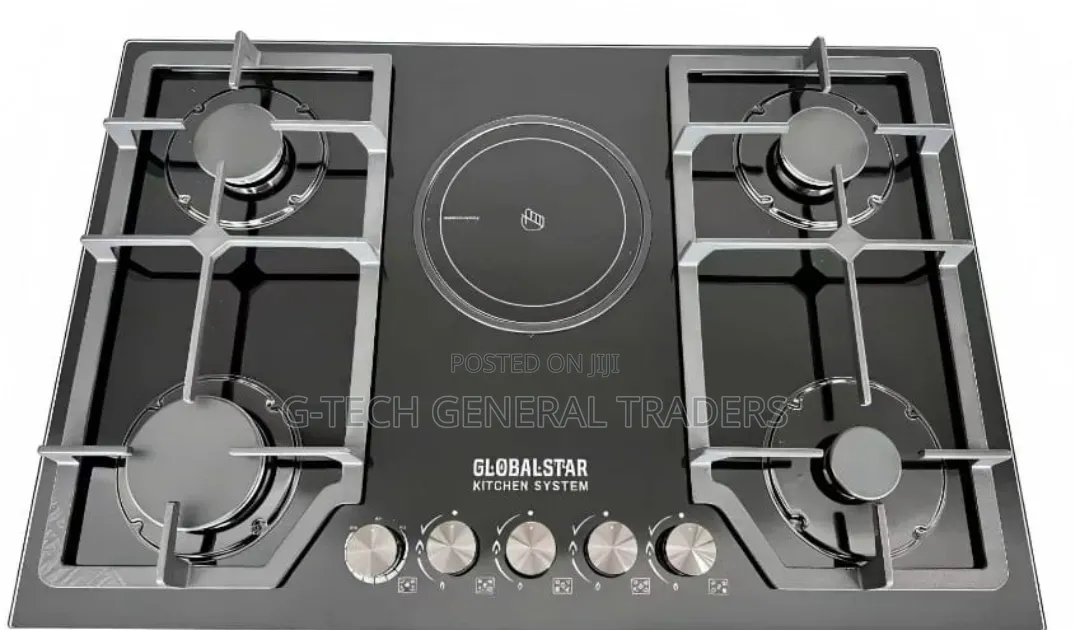 Globalstar 5 Burner GS-5G22 4 Gas+ 1 Electric Stove Hob Inbuilt Cooker