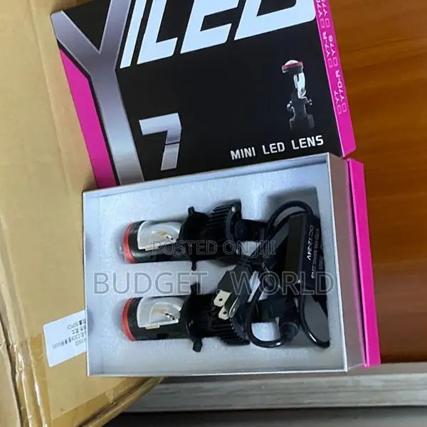H4 Y7 LED Projector Headlight Bulb – Bright Auto Replacement Lamp