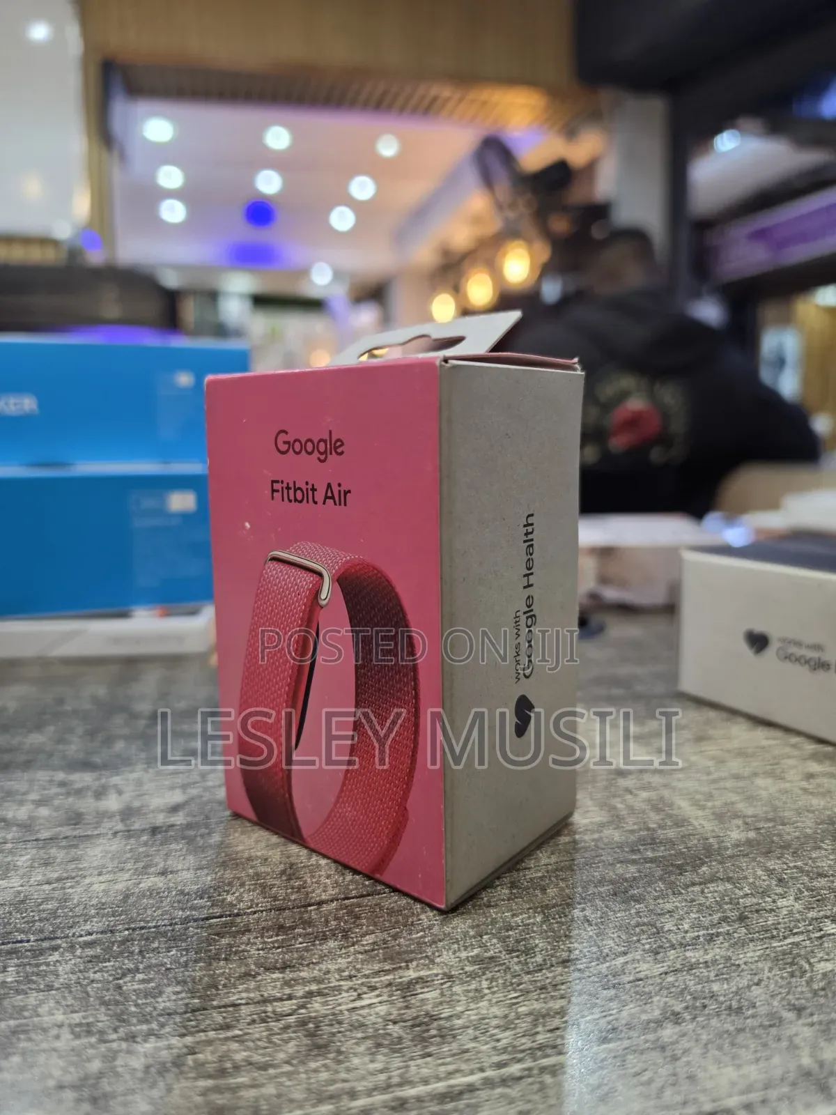 Google Fitbit Air Red