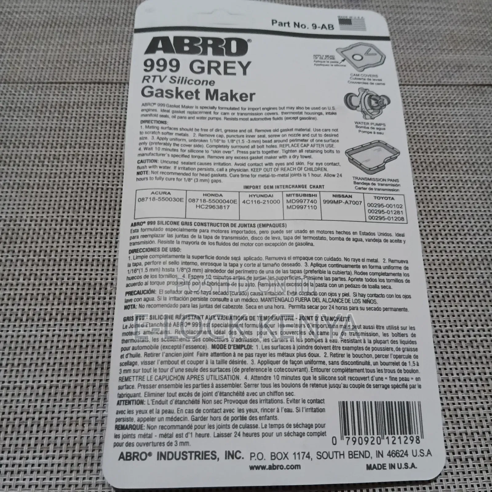 Made in USA 999 Gasket Maker