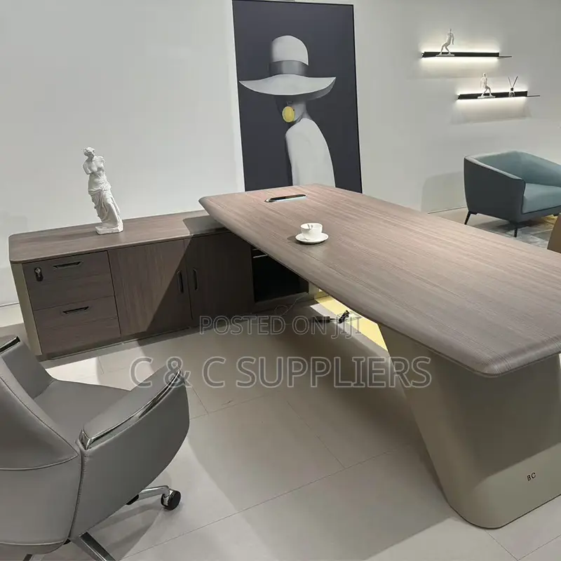 Director Imported L-Shaped Table-1.8m