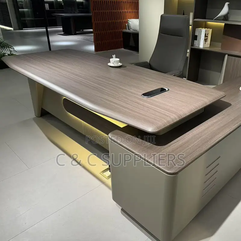 Director Imported L-Shaped Table-1.8m