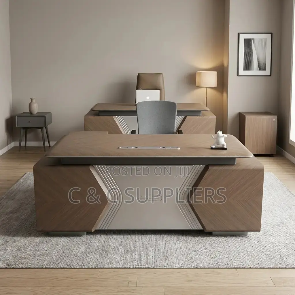 Modern Director's L-Shaped Desk-2000mm
