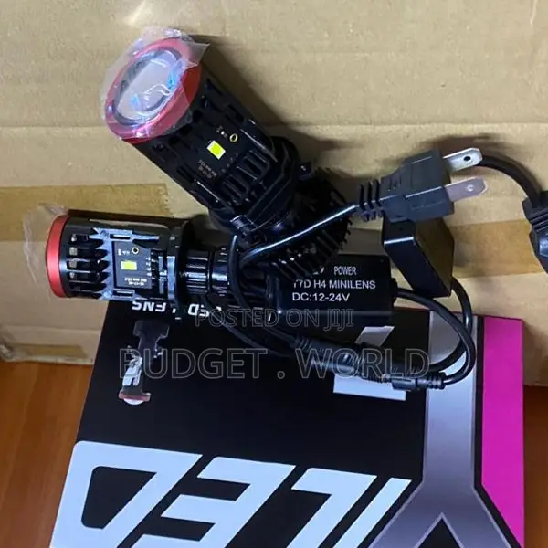 H4 Y7 LED Projector Headlight Bulb – High Brightness Car Lamp