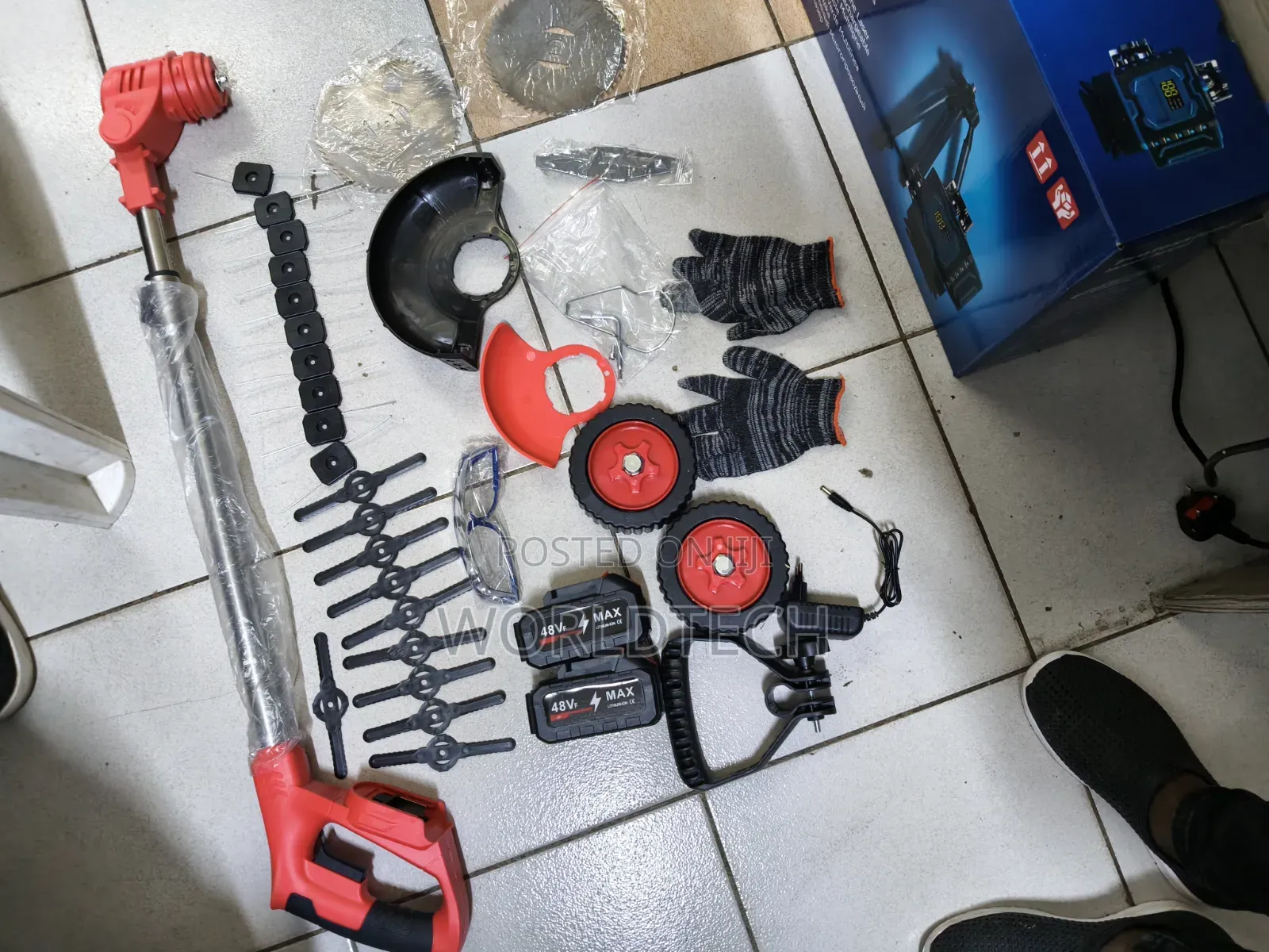 98v Cordless Brushcutter/98v With Wheels Cordless Lawnmower