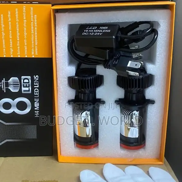 Y8 H4 LED Car Headlight Bulbs – 30,000LM High/Low Beam