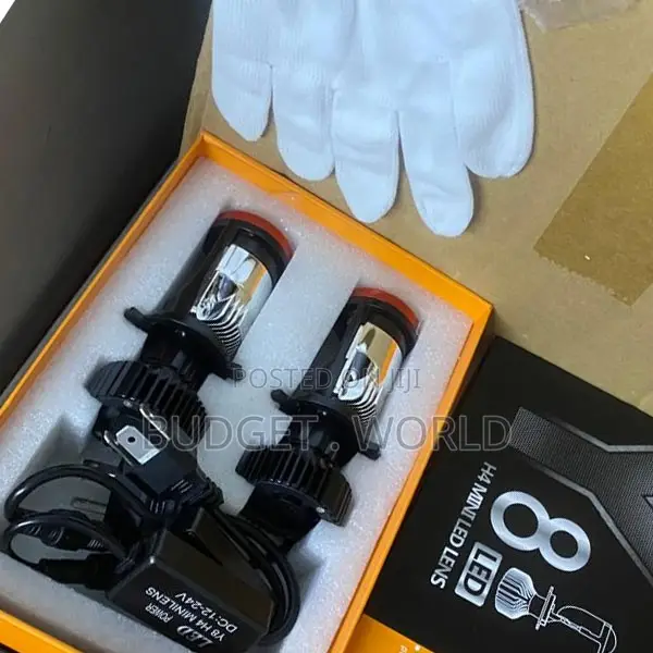 Y8 H4 LED Car Headlight Bulbs – 30,000LM High/Low Beam