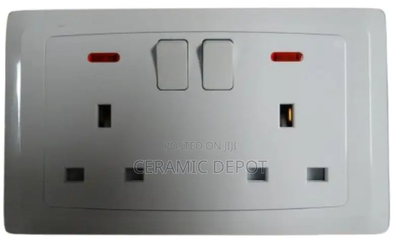 Elec Twin Socket Switch 13a 13a Ts