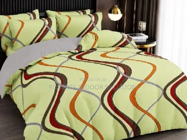 5x6 Duvet Cover, Bedsheet & 4 Pillows