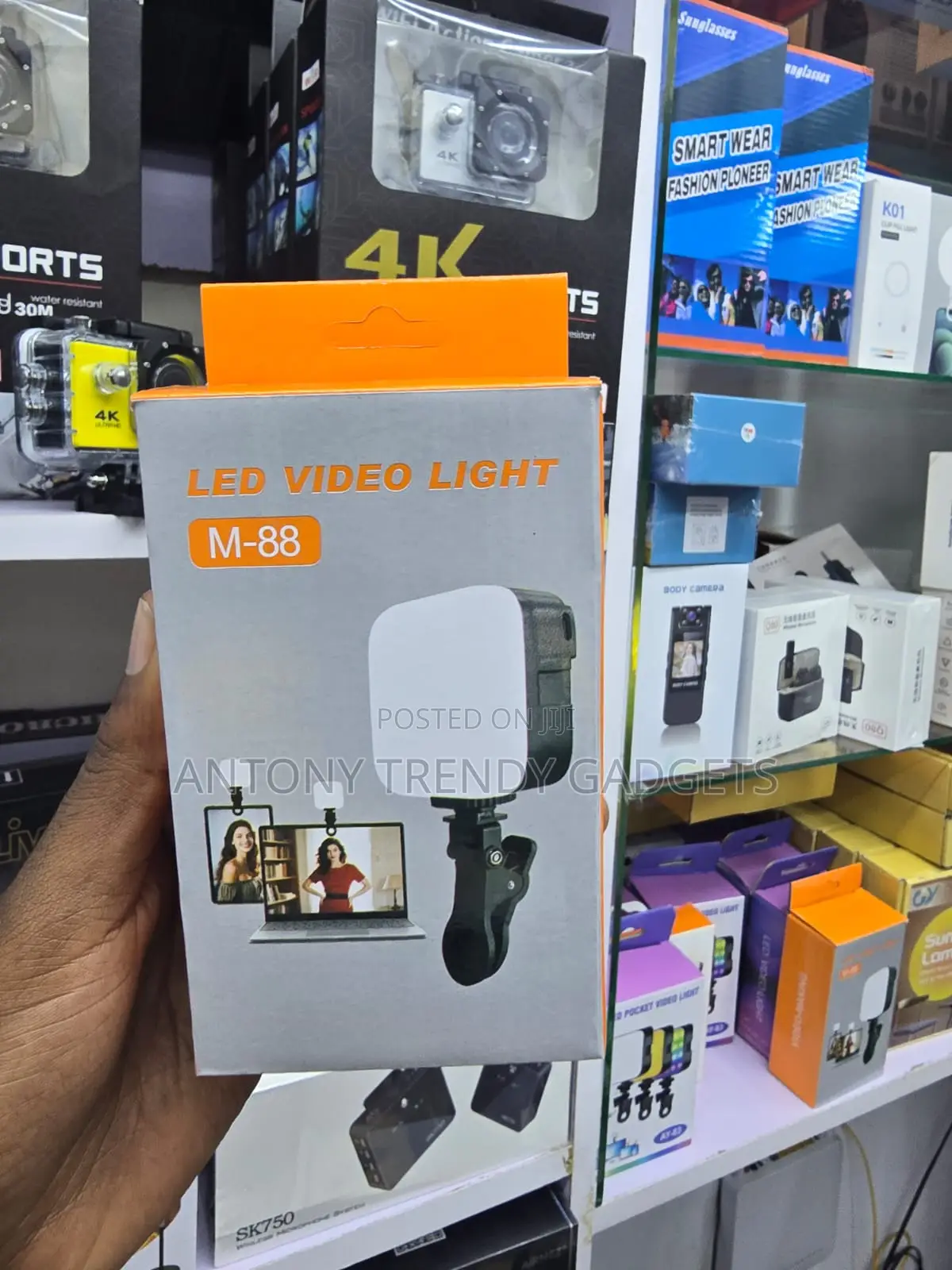 M-88 Rechargeable LED Selfie Light for TikTok, Video Photos