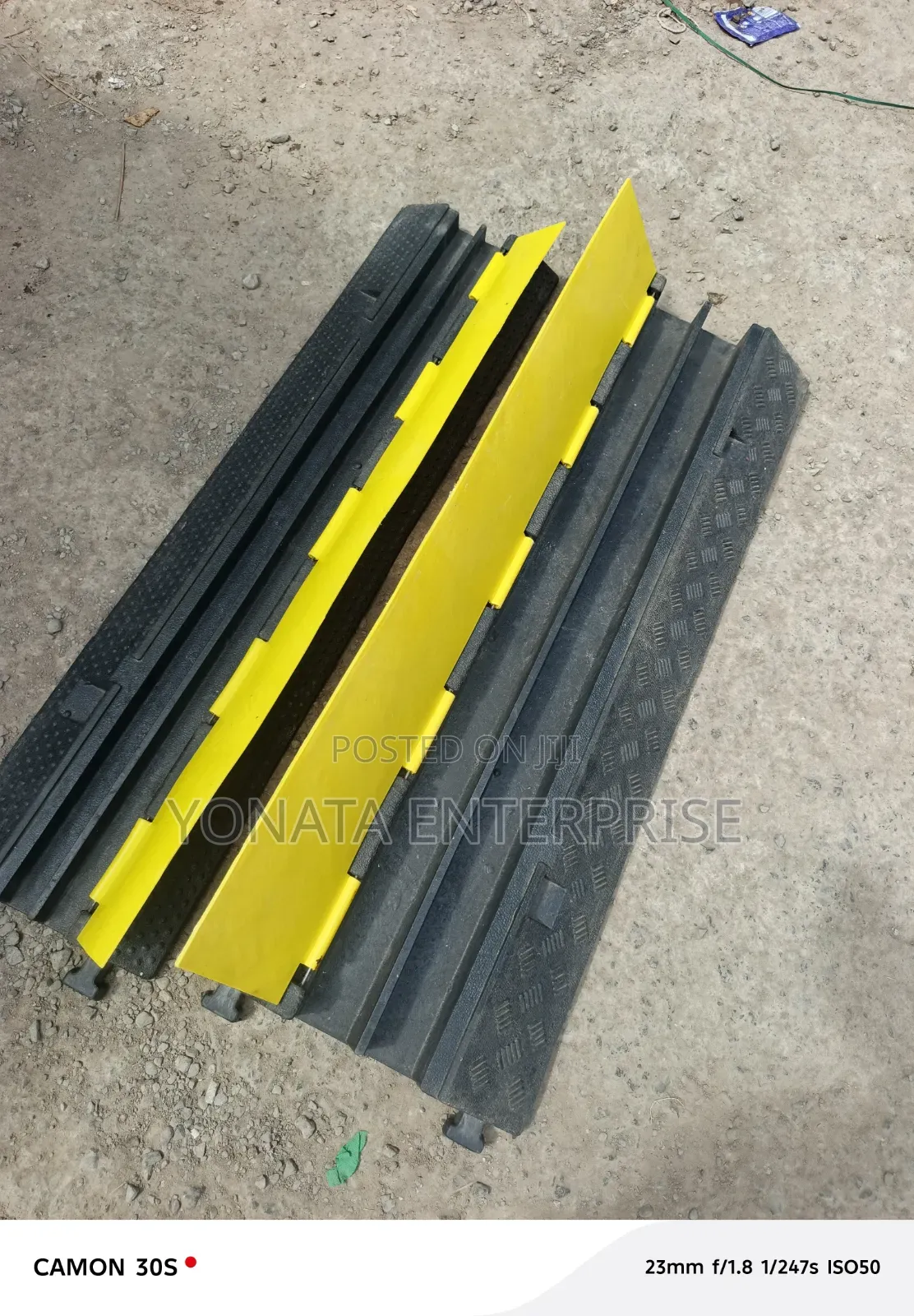 2-Channel Rubber Cable Protector Light Duty