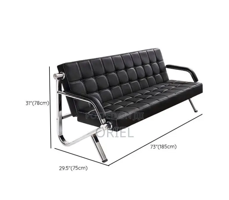 Office Sofa : Modern Office Black Sofa