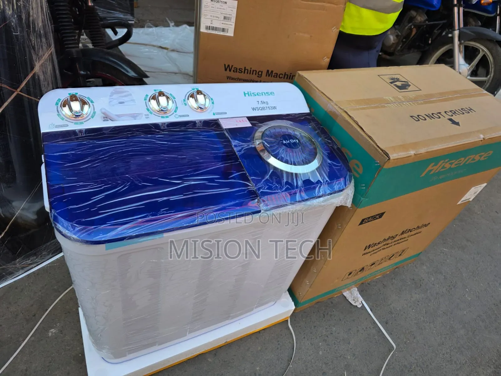 Hisense 7.5kg Twin Tub Semi-Automatic Washing Machine **