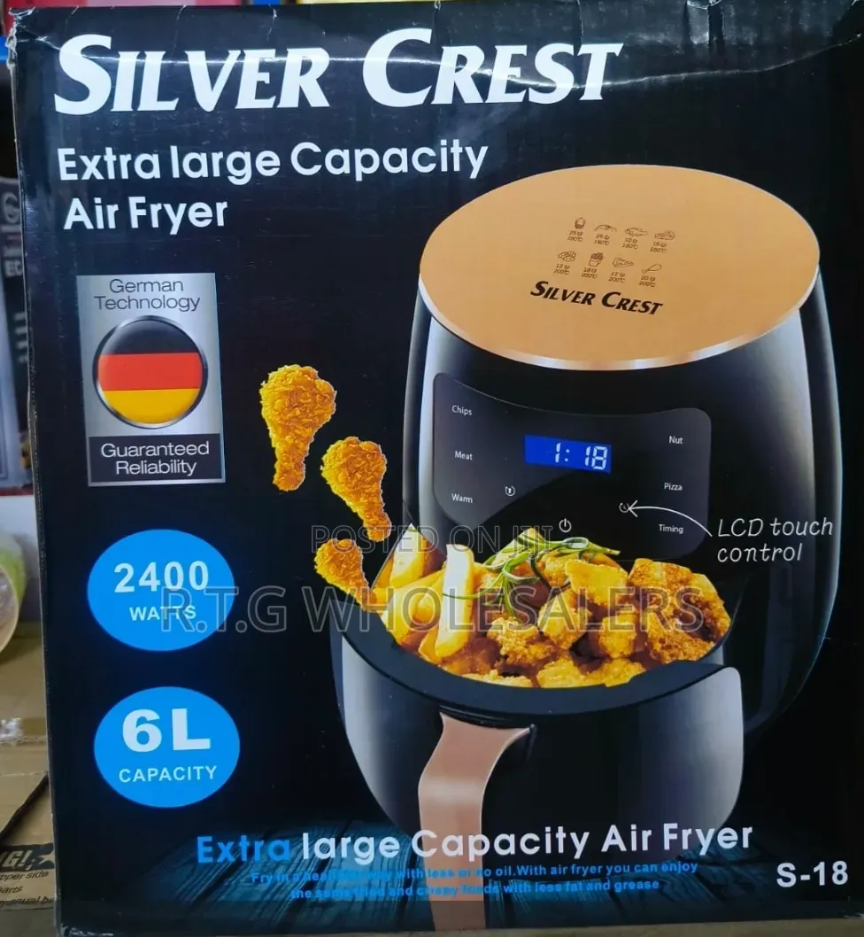 6 Litres Silver Crest Air Fryer at 