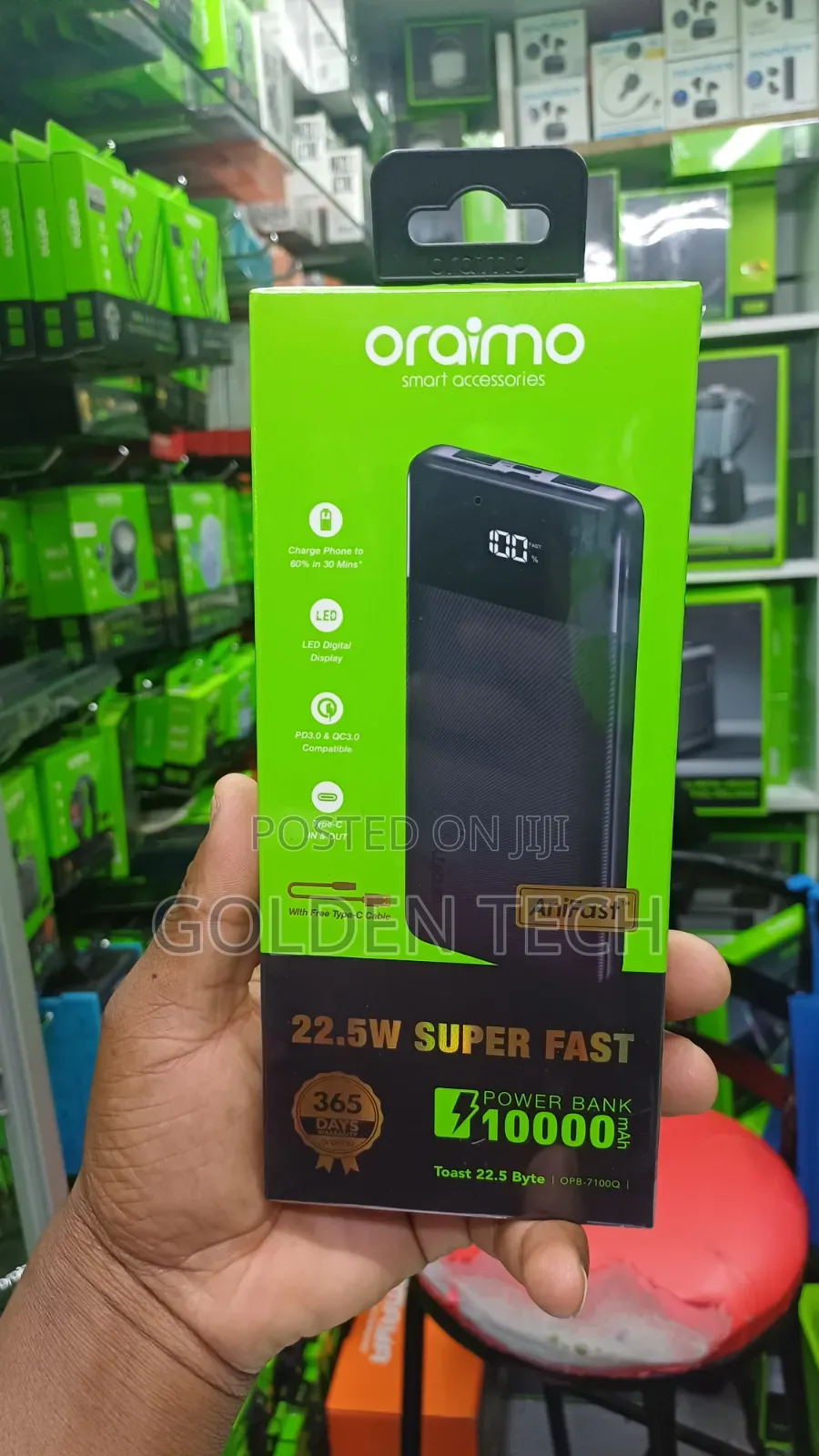 Oraimo Toast 22.5 W Byte 10000mAh Powerbank
