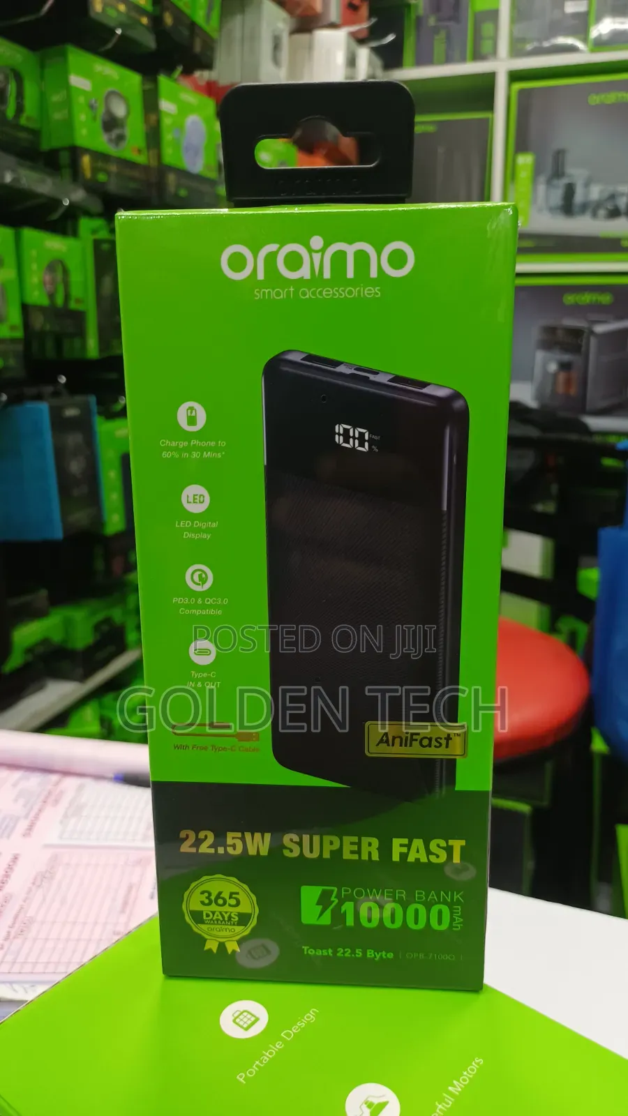 Oraimo 22.5W 10000mAh Powerbank