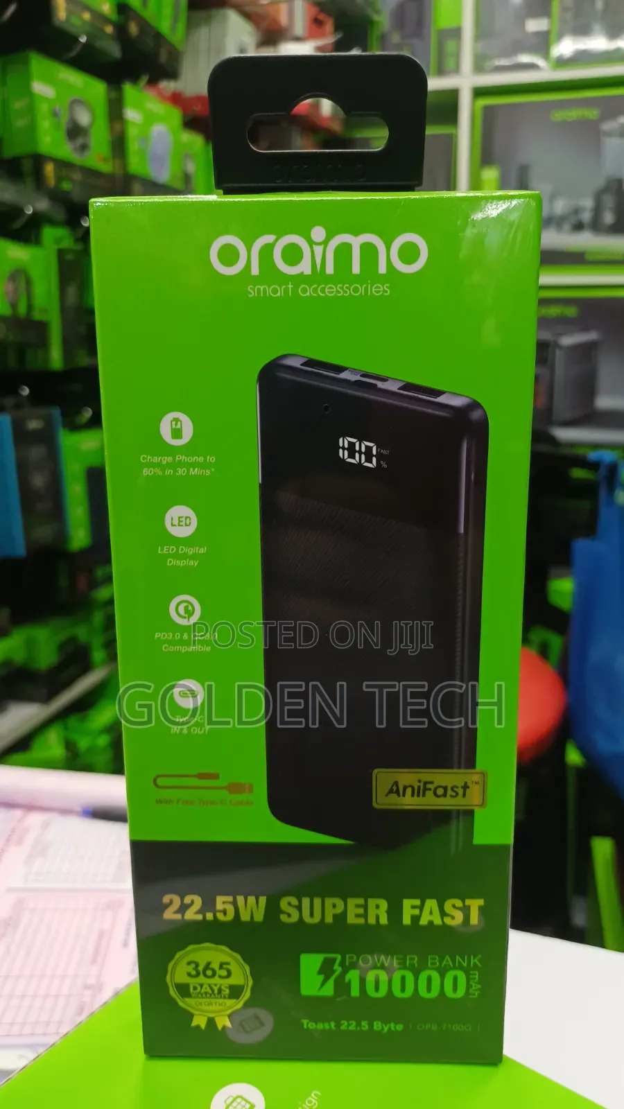 Oraimo 22.5W 10000mAh Powerbank