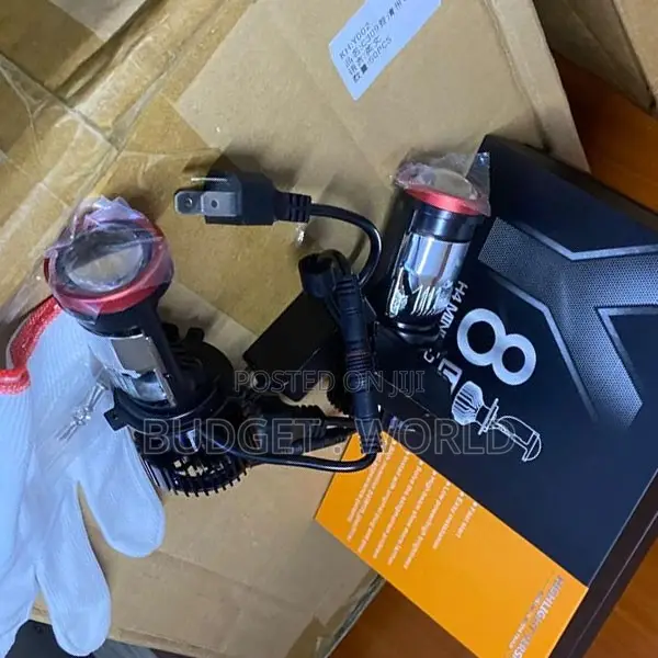 Y8 H4 LED High/Low Beam Bulbs – Mini Projector Headlights