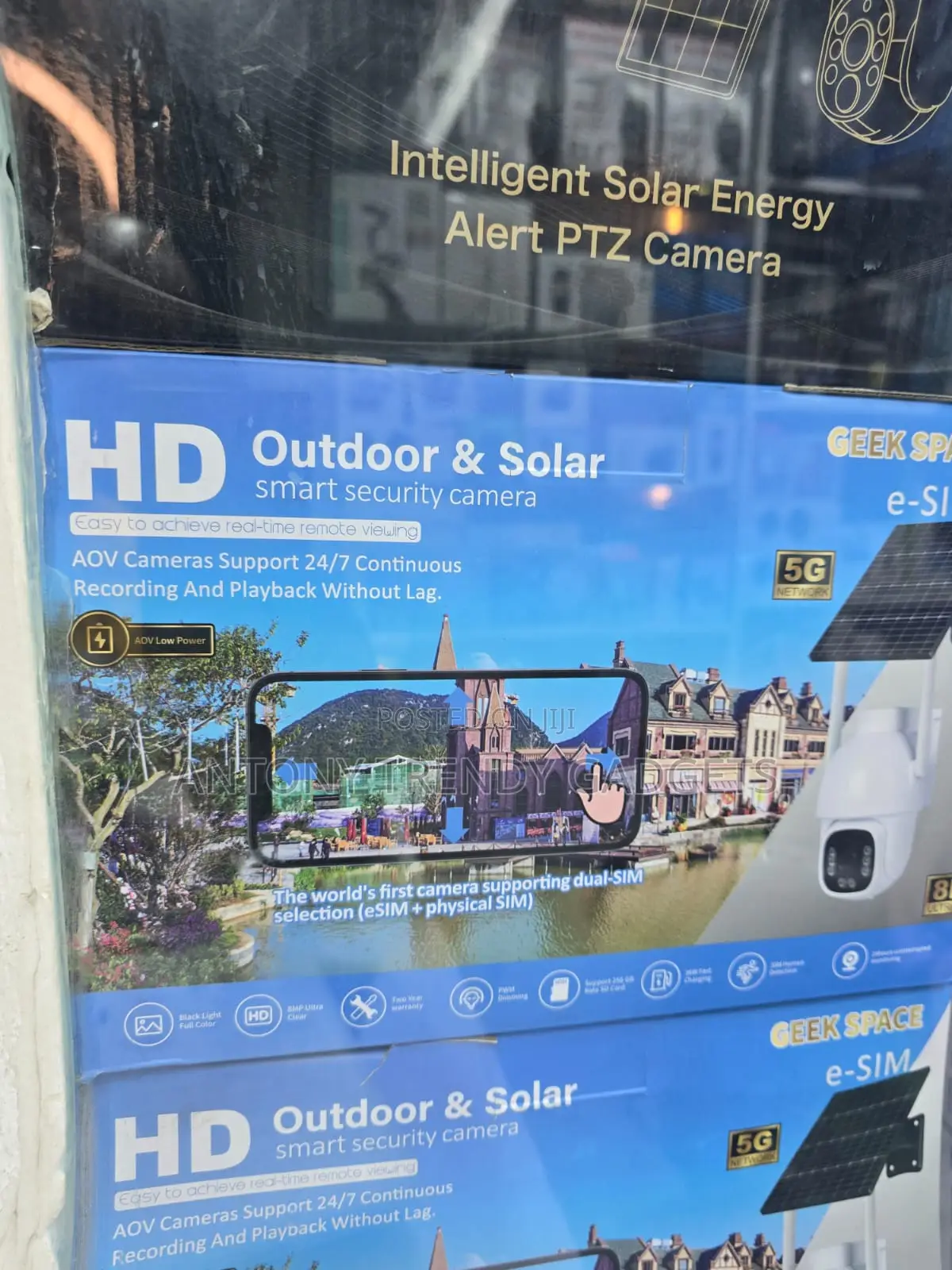  5G Solar Security Camera Dual SIM Outdoor CCTV AI Detection