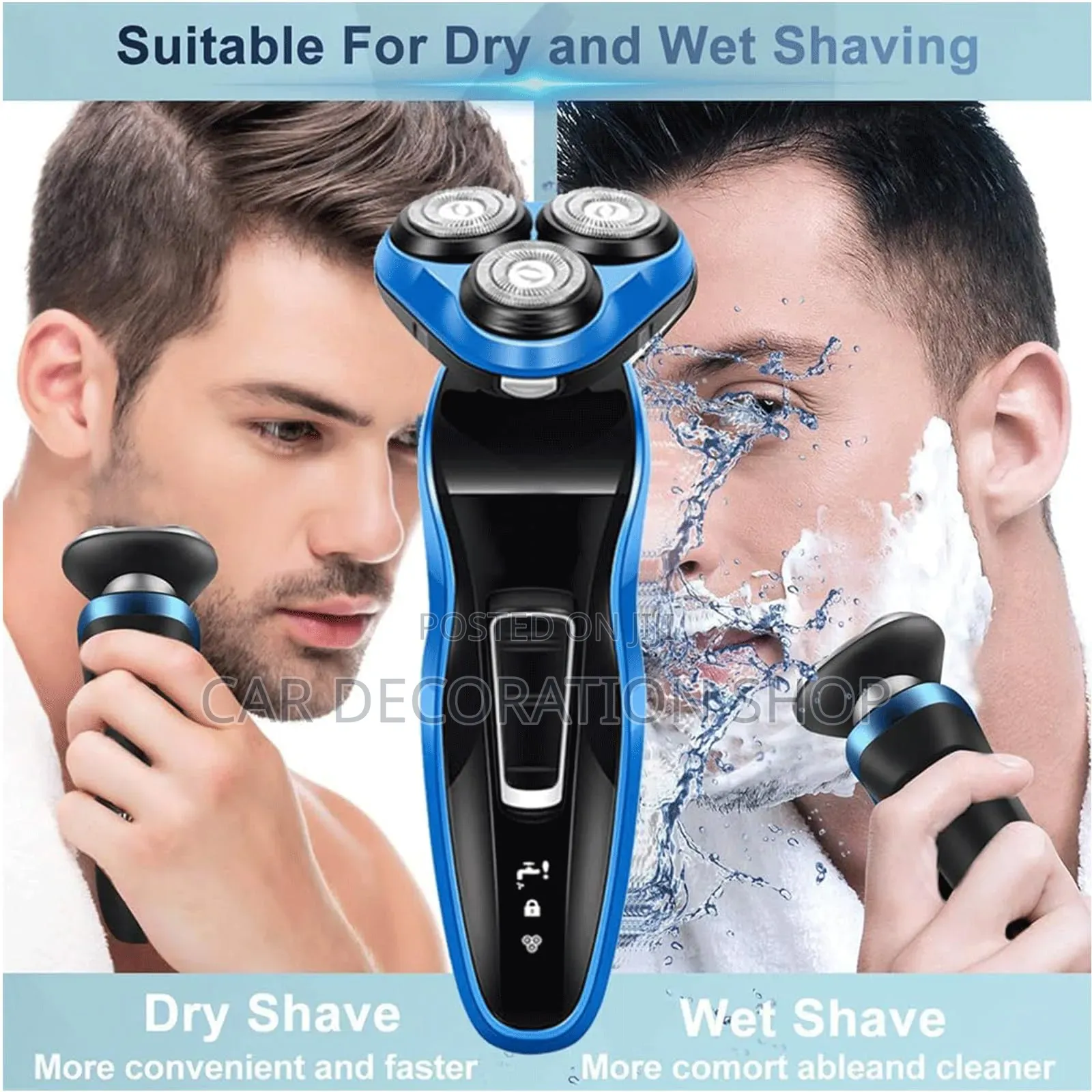 USB Reacheargeable Retachable Head Electric Shaver