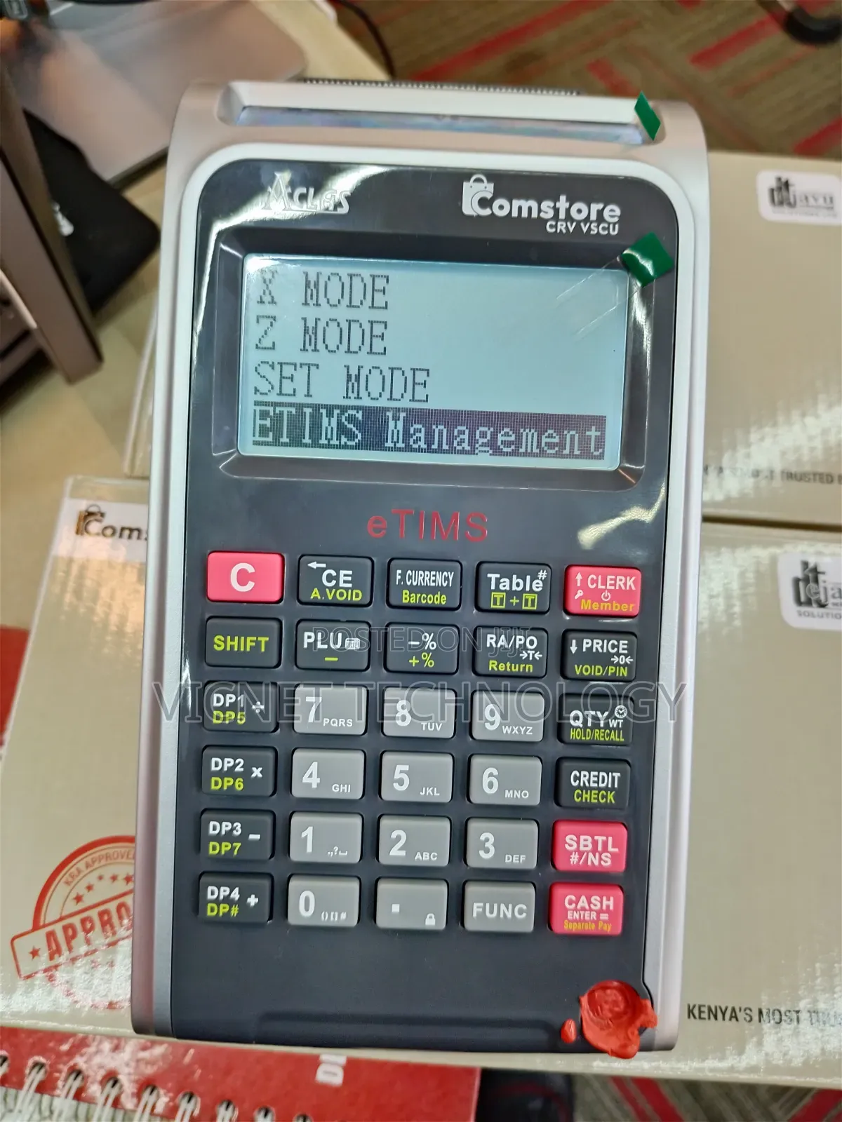 New CRV Vscu Comstore Etims Etr Machine
