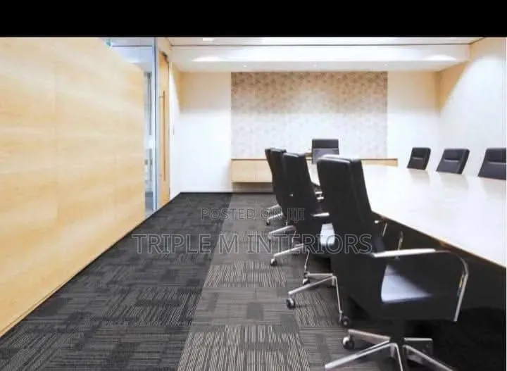 Durable Rubber Backed Carpet Tiles / Long Lasting