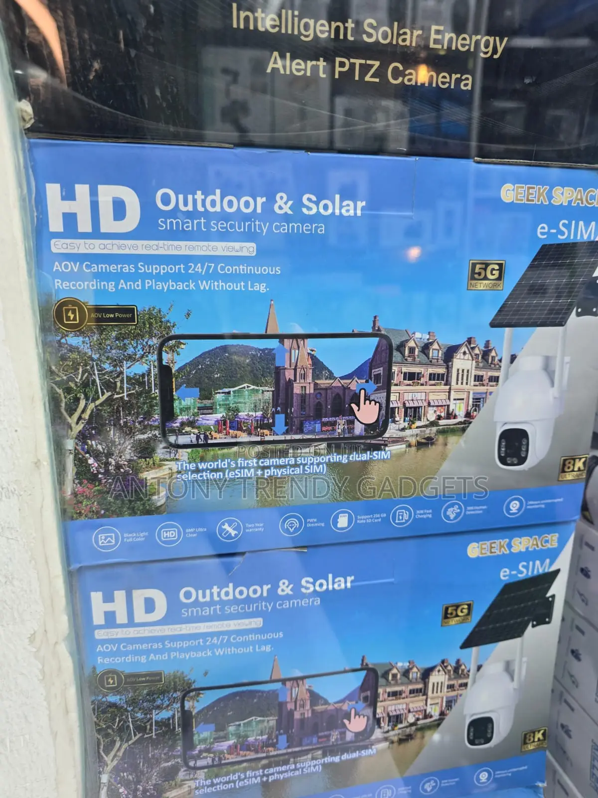 Ultra HD Solar Security Camera 5G SIM AI Human Detection