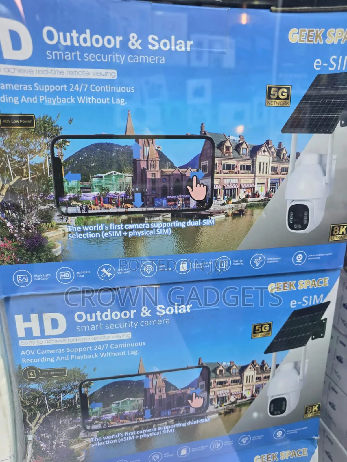 Outdoor Solar CCTV Camera Dual SIM 5G Continuous Recording
