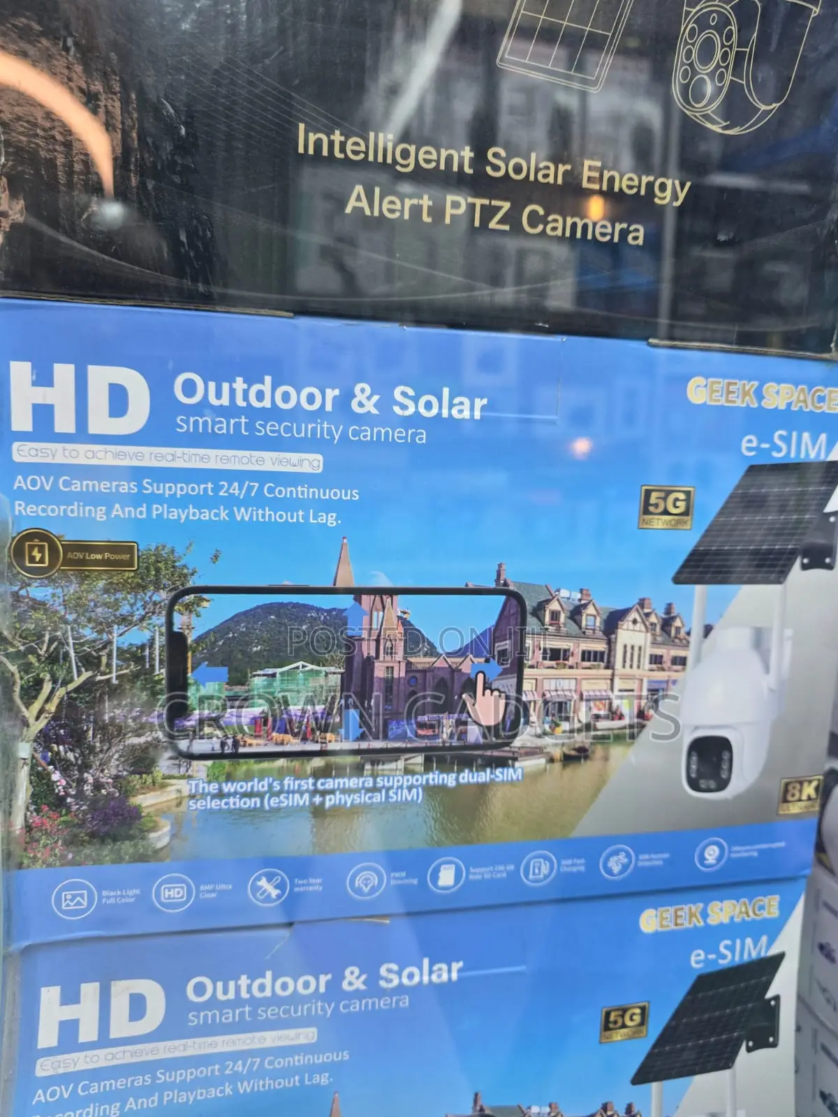 Outdoor Solar CCTV Camera Dual SIM 5G Continuous Recording