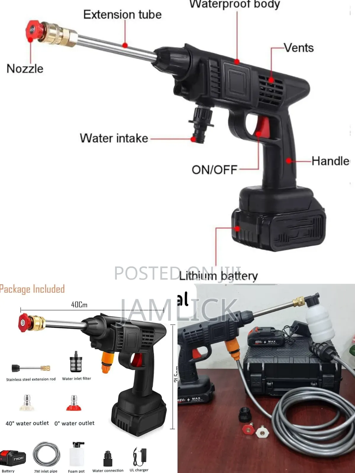 Portable High-Power Cordless Car Wash Machine - Pm