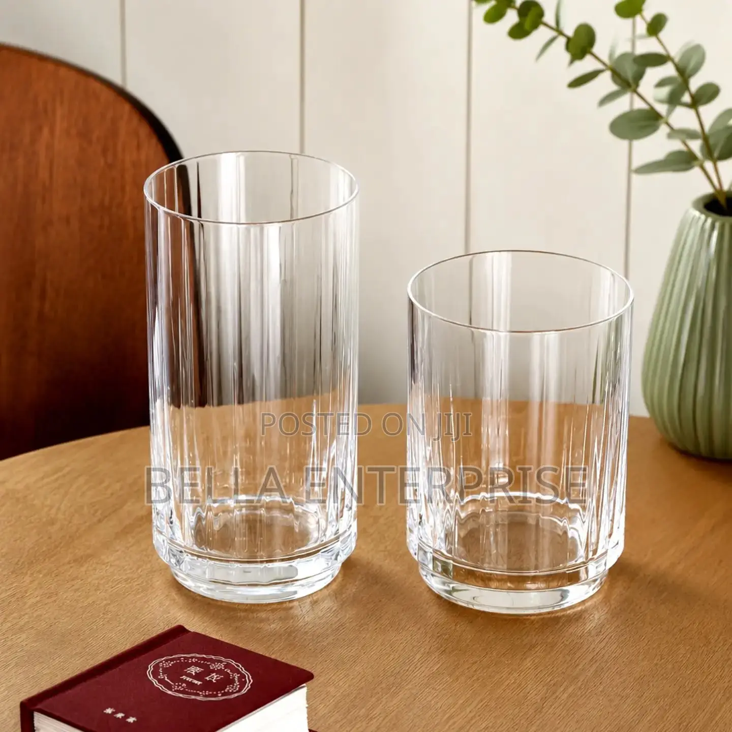 Highball Water Glassware Vertical Ribbed Glassware Capacity 500ml