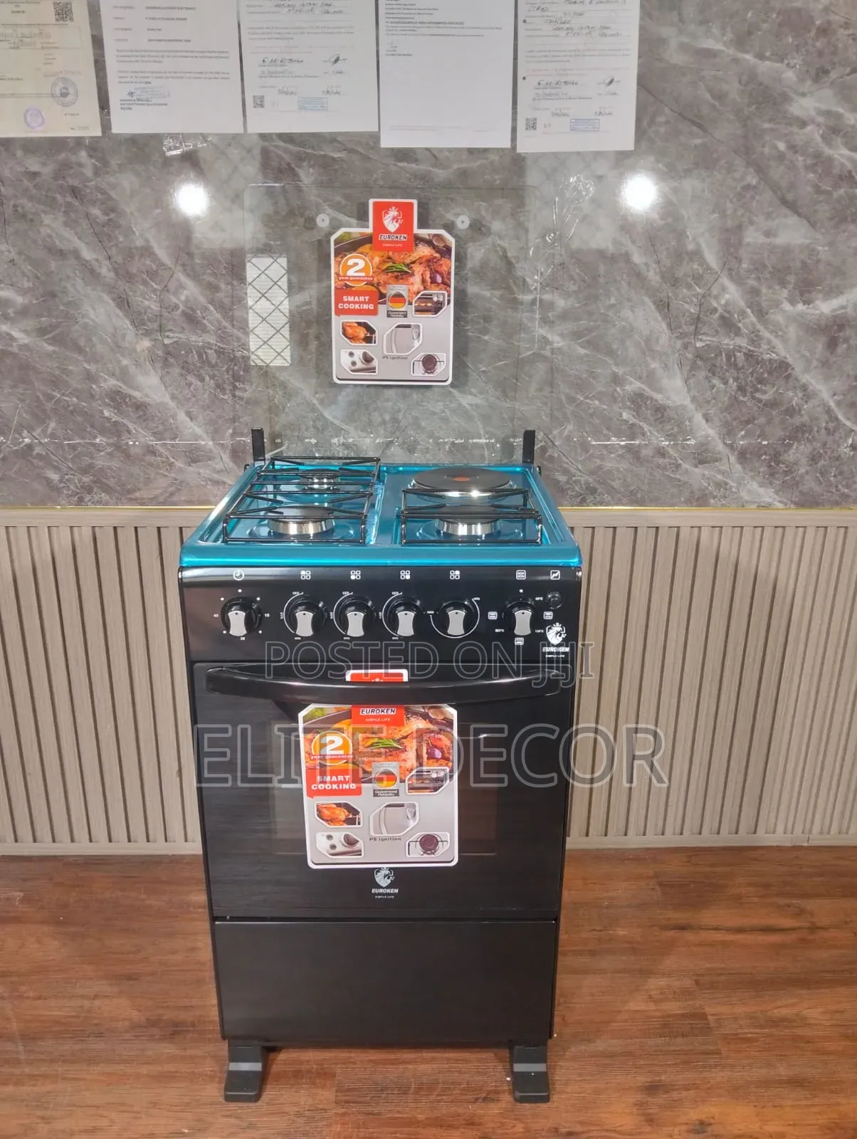 Euroken 50×55 3+1 Free Standing Cooker – Electric Oven, Rapid Hot