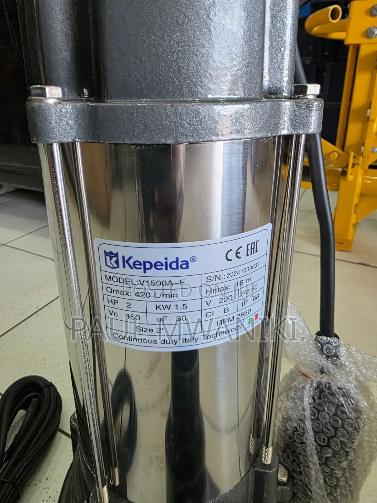 Submersible Sewer Water Pump 2hp