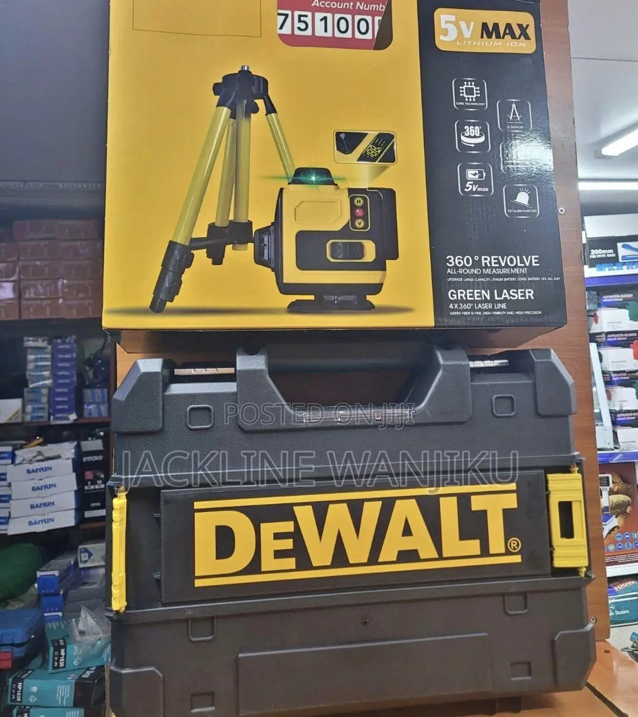 New Dewalt Cordless Laser Level Machine/ Rechargeable Laser Level