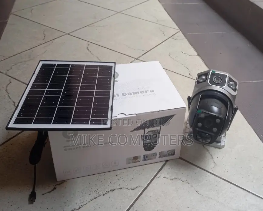 V380 4G Solar Powered Dual Lens Camera – Dual Screen PTZ