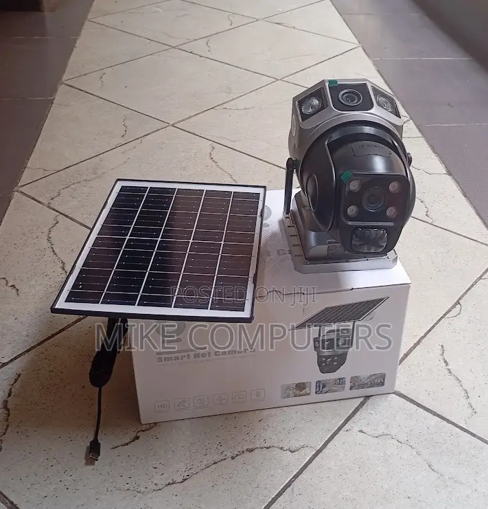 4g Sim Solar Powered Security Camera Dual Lens PTZ With Two-Way