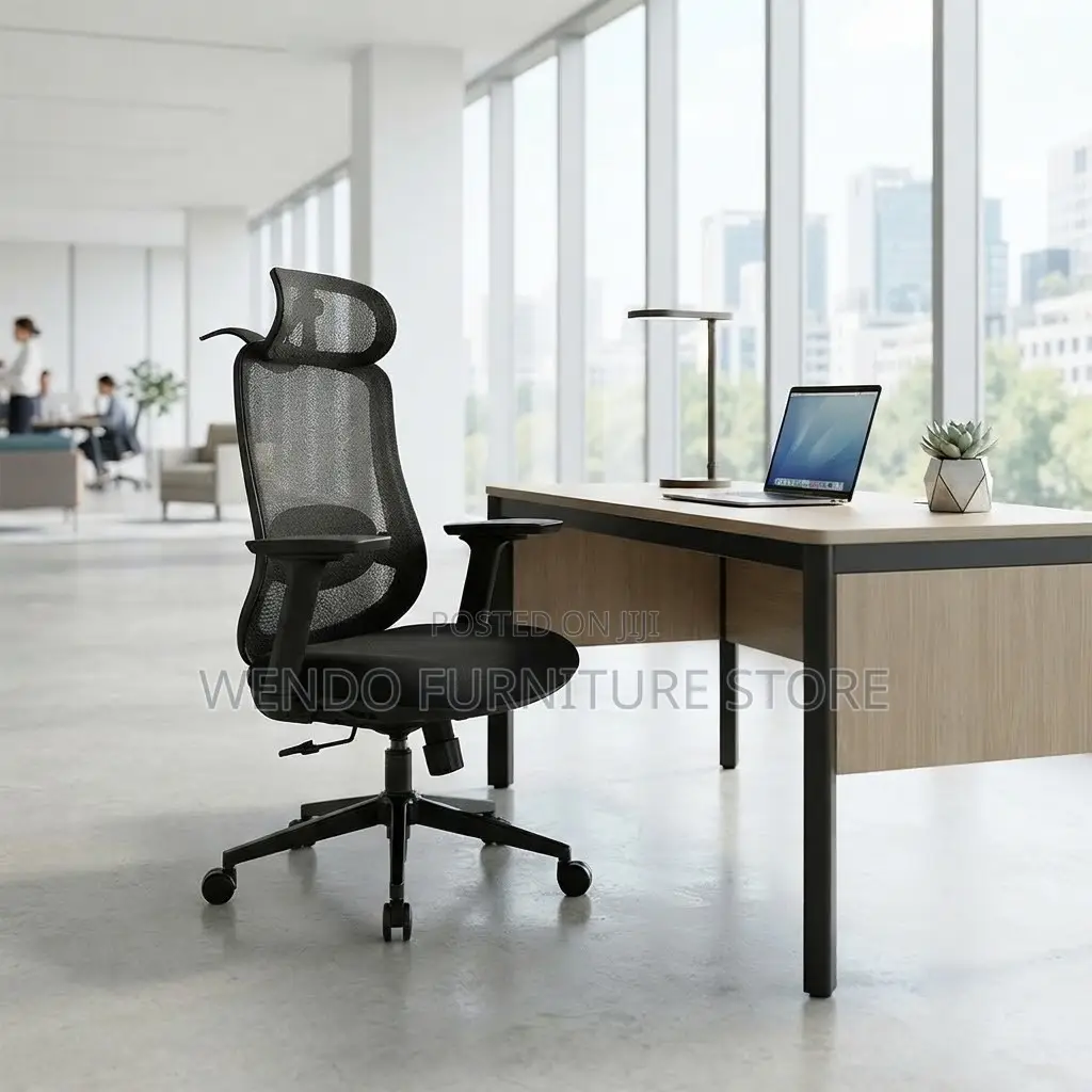 Office Chairs; Ergonomic Executive High Back Star Base Chair