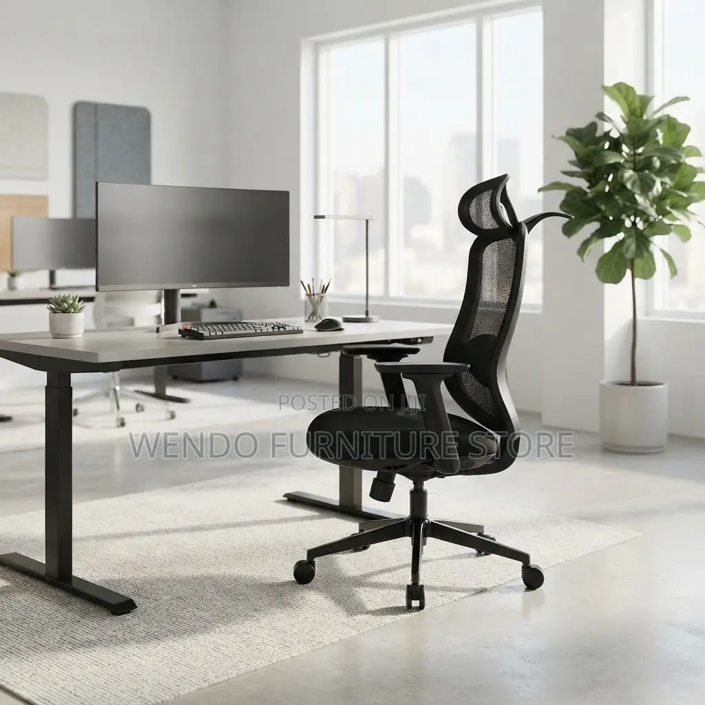 Office Chairs; Ergonomic Executive High Back Star Base Chair