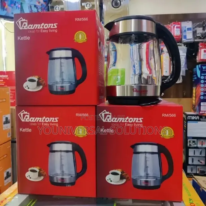*Ramtons Glass Jug Kettle 1.7litres Rm566