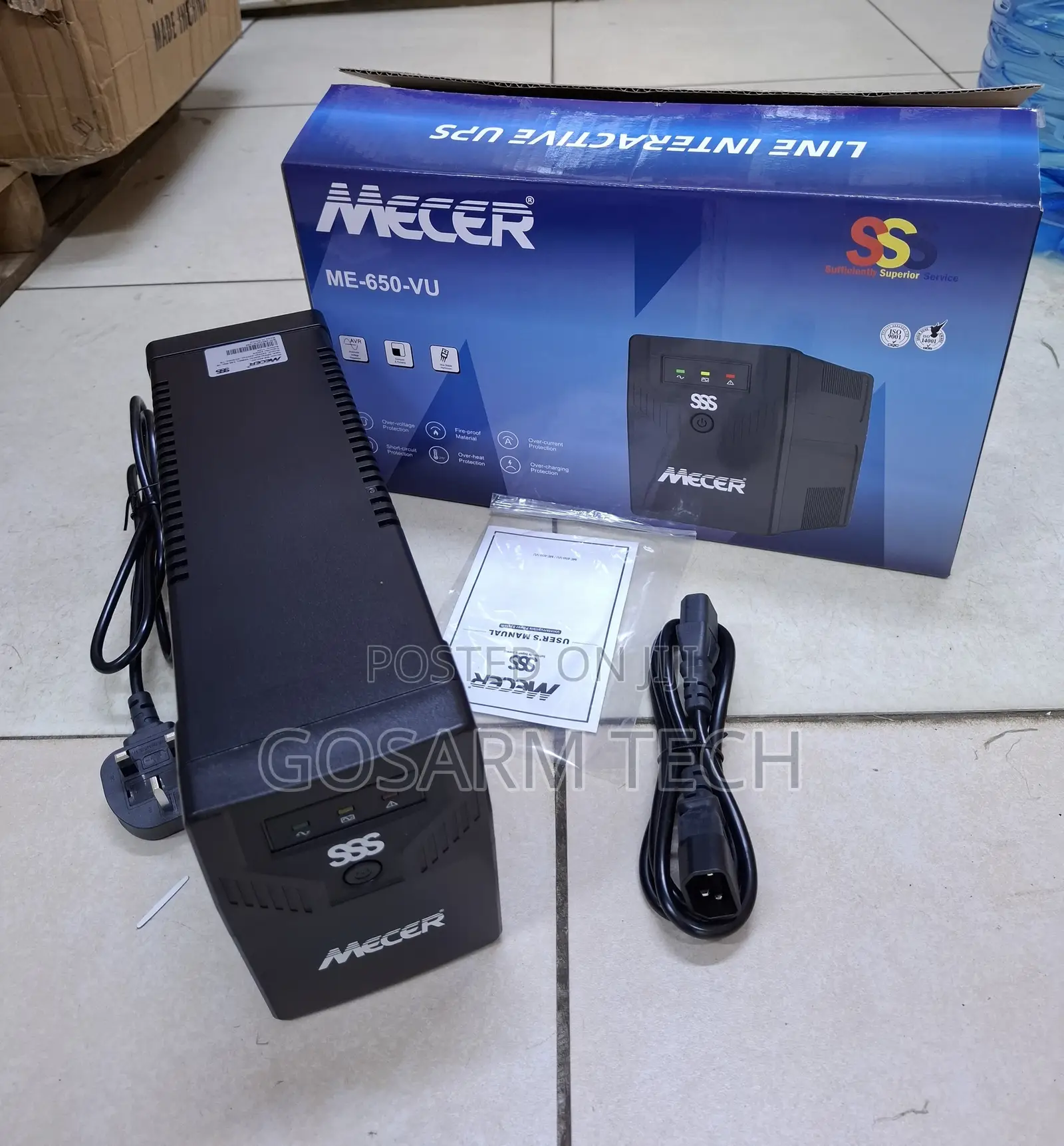 Mecer 650VA Uninterruptible Power Supply With AVR Line Interactive UPS