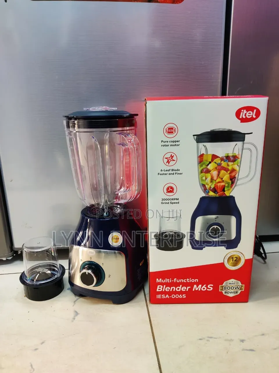Itel Blender 800w With 1.8Litres Jug