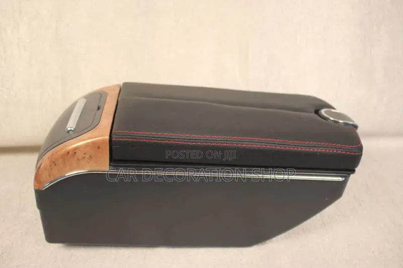 Dual Open Door Armrest With Integrated Storage USB Charging Ports