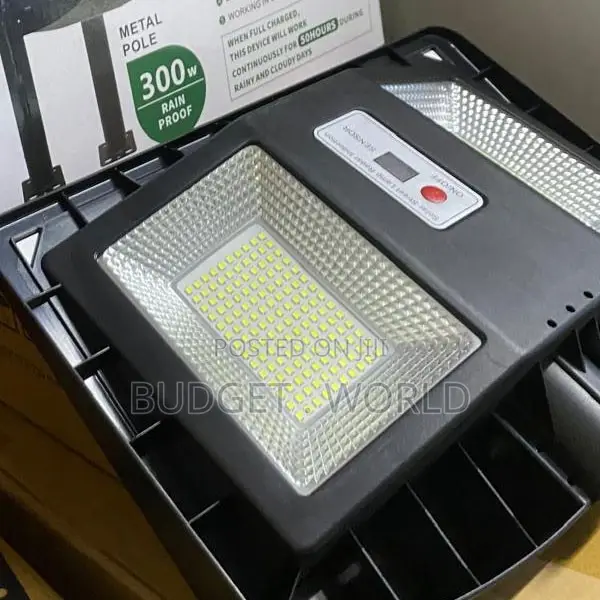 JSOT 300W JS-115 Solar Street Light – LED Lamp With Metal Pole