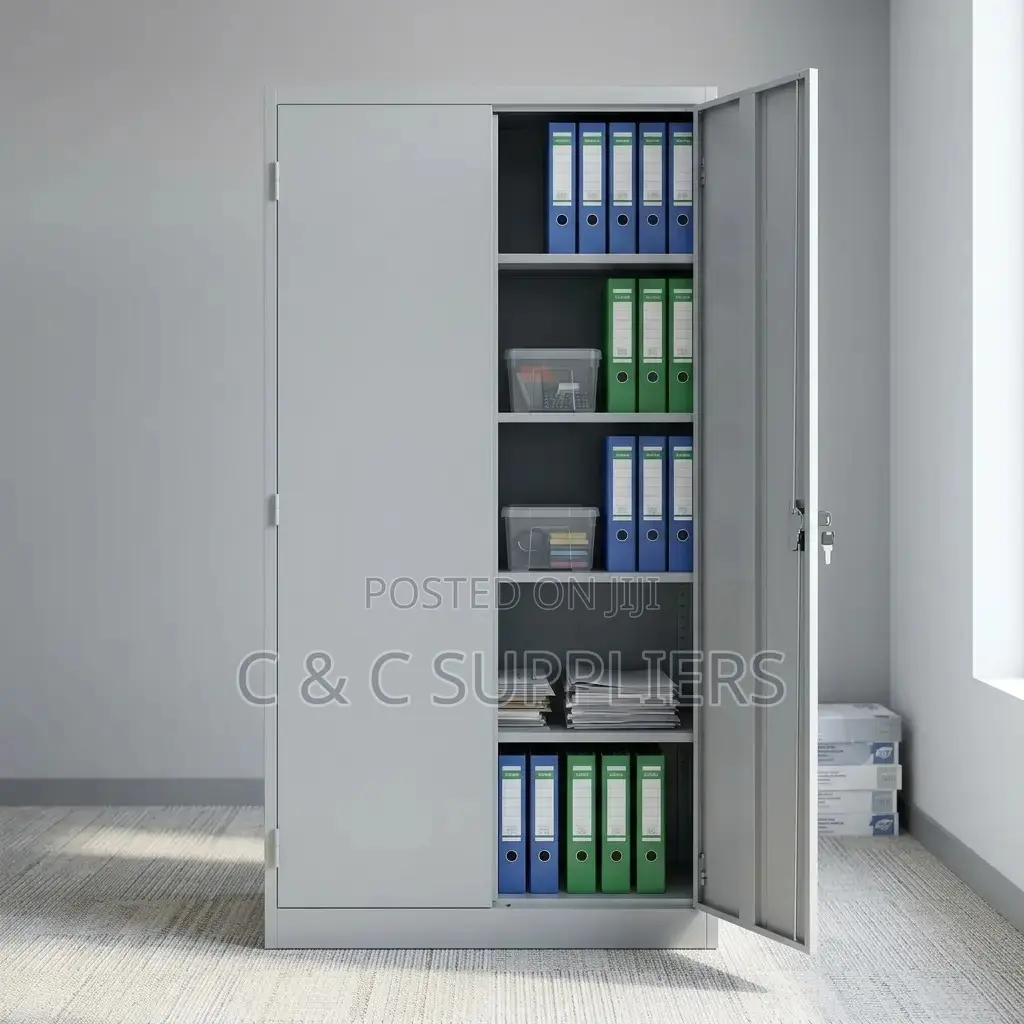 Double-Door Steel Office Cabinet.