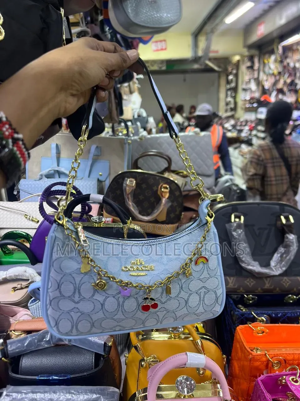 Coach Teri Ladies Blue Shoulder Bag/ Affordable Bag