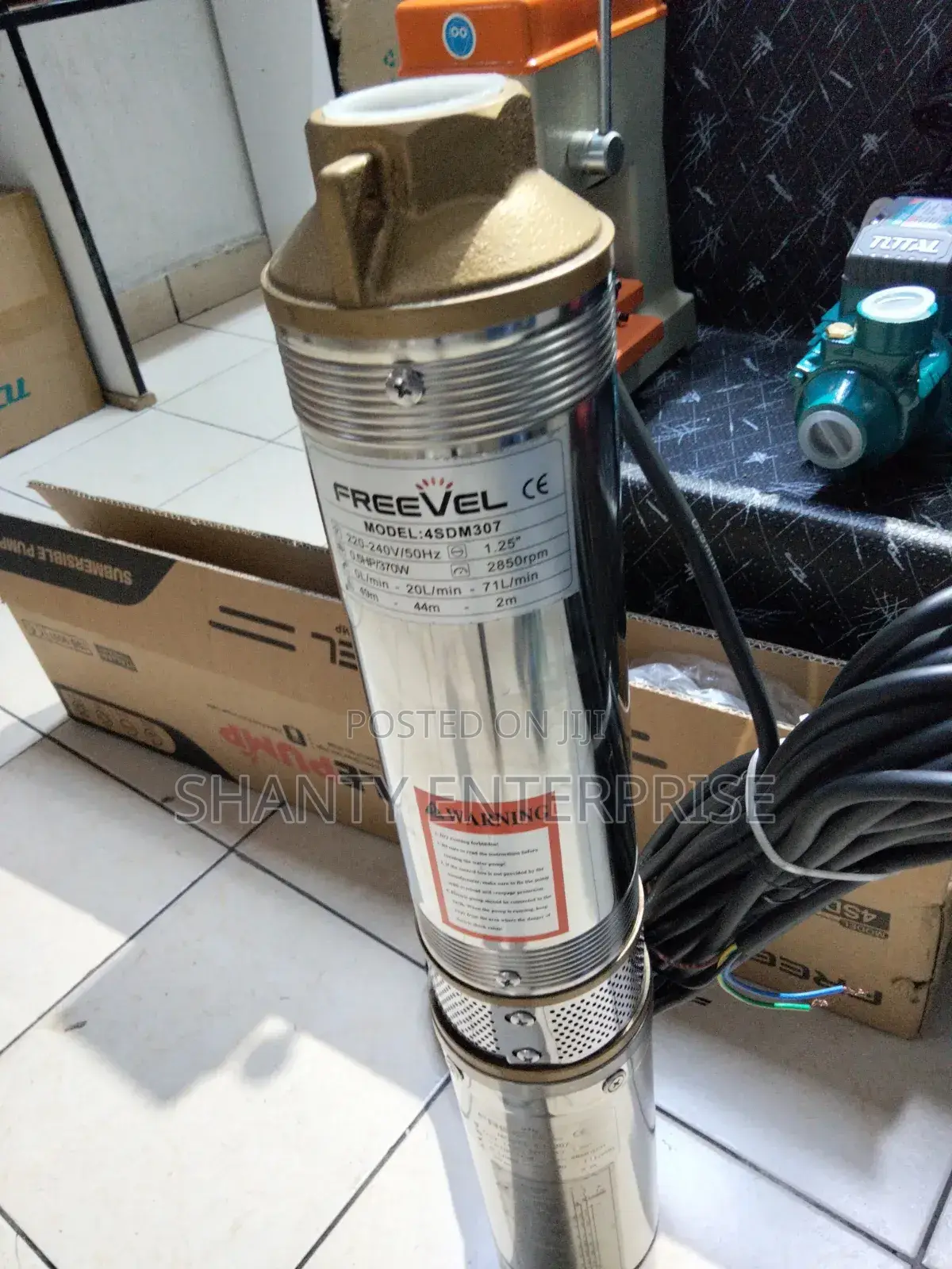Submersible Water Pump 0.5hp /49m/ 370w