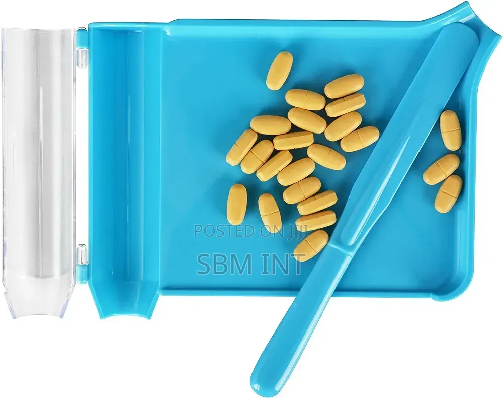 Pill Counter With Spatula and Storage Section
