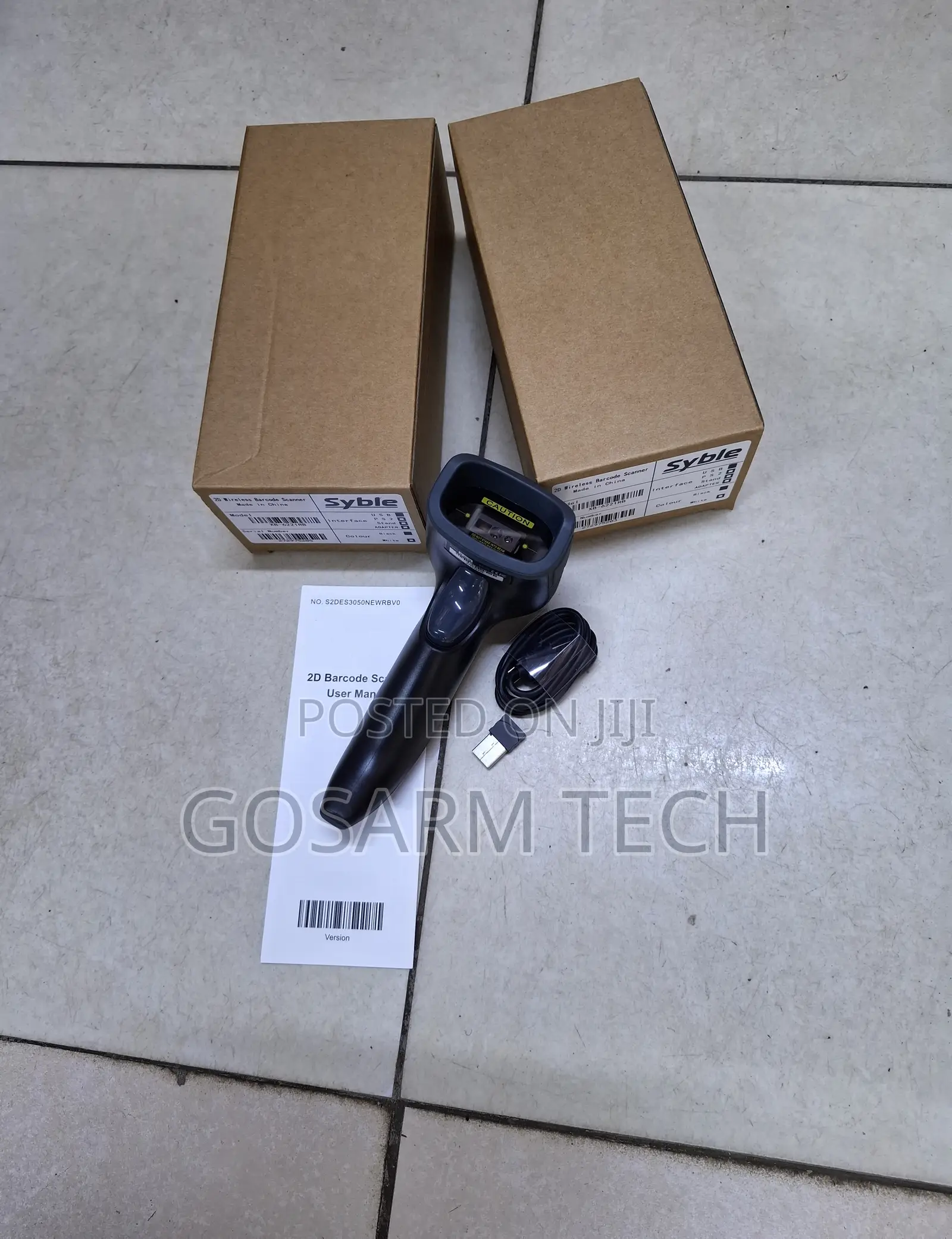 Syble XB-6221RB Wireless 2D Barcode Scanner – Bluetooth + USB Receiver