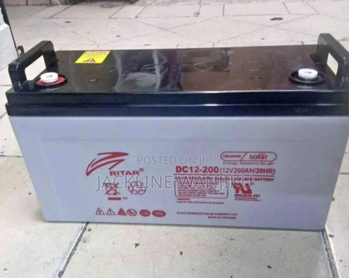 Solar Battery, 200ah/ Ritar Solar Battery 200ah